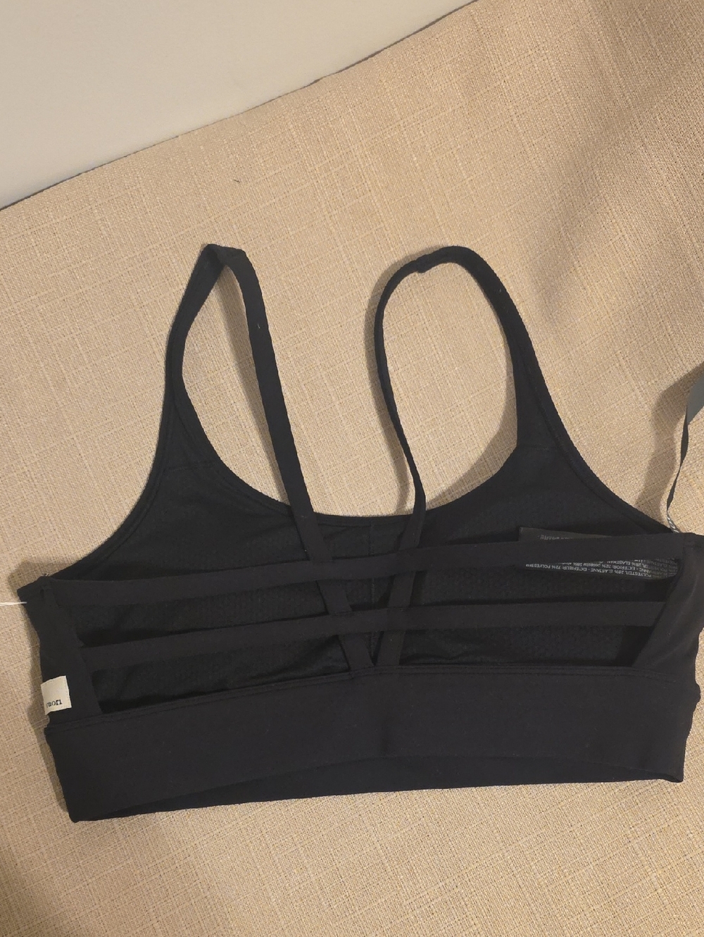 VUORI SPORT BRA SIZE L Black Everyday Comfort Bralette - Women Intimates